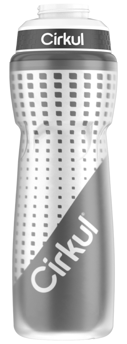 22oz. Insulated Squeeze Plastic Bottle & Sport Lid